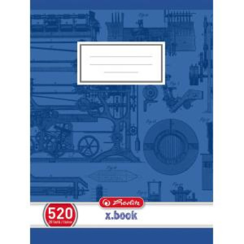 Zošit Herlitz 520 A5 čistý 70g/m2 Zošit Herlitz 520 A5 čistý 70g/m2