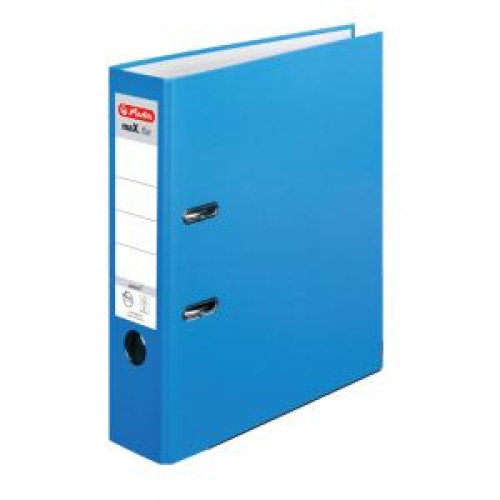 Zakladač pákový Herlitz maX.file Color Blocking poloplastový 8cm baltická modrá Zakladač pákový Herlitz maX.file Color Blocking poloplastový 8cm baltická modrá