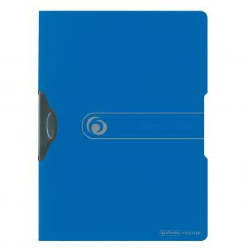 Obal s klipom plastovým Herlitz Easy Orga modrý Obal s klipom plastovým Herlitz Easy Orga modrý