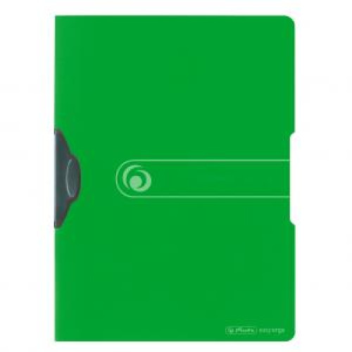 Obal s klipom plastovým Herlitz Easy Orga zelený Obal s klipom plastovým Herlitz Easy Orga zelený
