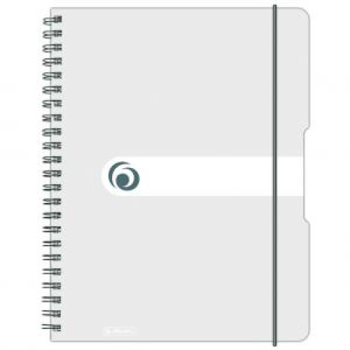 Blok poznámkový štvorčekový Herlitz Easy Orga A4 80 listov transparentný biely