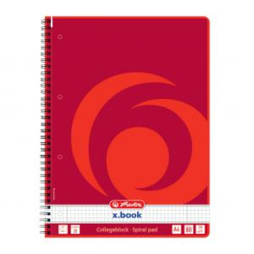 Poznámkový blok College Herlitz A4 80 listov štvorčekový Poznámkový blok College Herlitz A4 80 listov štvorčekový