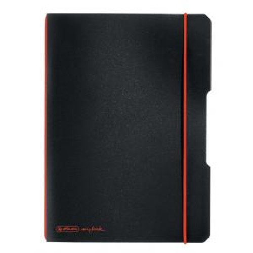 Zošit Herlitz my.book Flex A5 40 listov štvorčekový PP čierny Zošit Herlitz my.book Flex A5 40 listov štvorčekový PP čierny