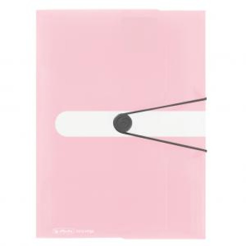 Plastový obal s gumičkou Herlitz rose Plastový obal s gumičkou Herlitz rose