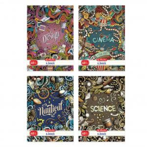 Zošit Herlitz A4 40 listov linajkový s parciálnym lakom Doodle Zošit Herlitz A4 40 listov linajkový s parciálnym lakom Doodle