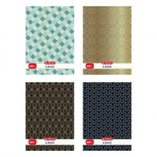 Zošit Herlitz A4 40 listov linajkový s parciálnym lakom 3D UV Art deco mix motívov Zošit Herlitz A4 40 listov linajkový s parciálnym lakom 3D UV Art deco mix motívov