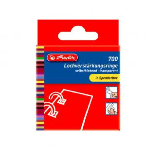 Spevňovacie krúžky Herlitz 700ks Spevňovacie krúžky Herlitz 700ks