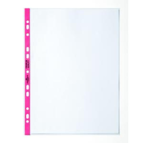 Euroobal DURABLE otvorený zľava A4 90mic s červeným okrajom 100ks Euroobal DURABLE otvorený zľava A4 90mic s červeným okrajom 100ks