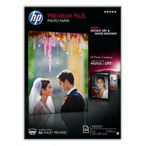 Fotopapier HP inkjet premium plus, lesklý, A4, 300g, CR672A Fotopapier HP inkjet premium plus, lesklý, A4, 300g, CR672A