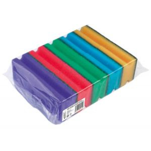 Hubka na riad tvarovaná farebná 10 kusov Hubka na riad tvarovaná farebná 10 kusov