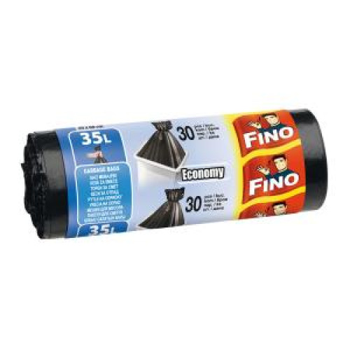 Vrecia zaväzovacie FINO Economy 35 ℓ, 8 mic., 49 x 60 cm, čierne (30 ks) Vrecia zaväzovacie FINO Economy 35 ℓ, 8 mic., 49 x 60 cm, čierne (30 ks)