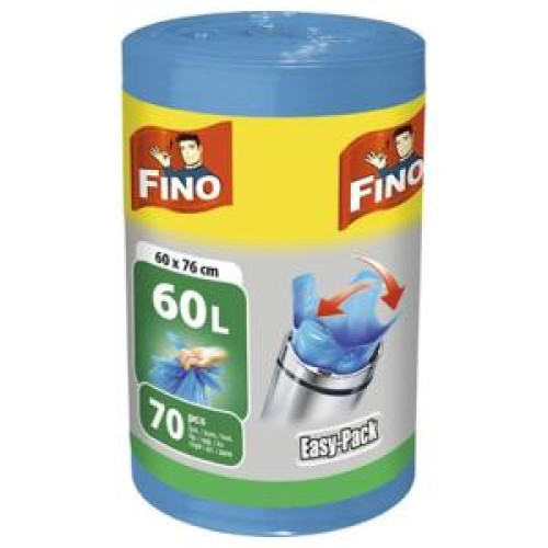 Vrecia zaväzovacie FINO Easy pack 60 ℓ, 18 mic., 60 x 76 cm, modré (70 ks) Vrecia zaväzovacie FINO Easy pack 60 ℓ, 18 mic., 60 x 76 cm, modré (70 ks)