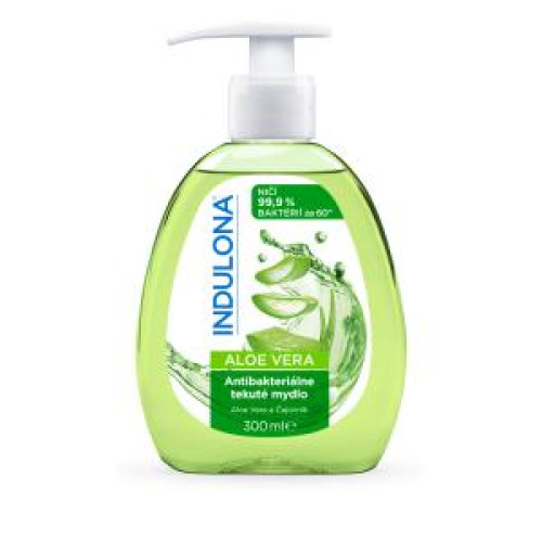 Tekuté mydlo INDULONA antibakteriálne 300ml Aloe vera Tekuté mydlo INDULONA antibakteriálne 300ml Aloe vera