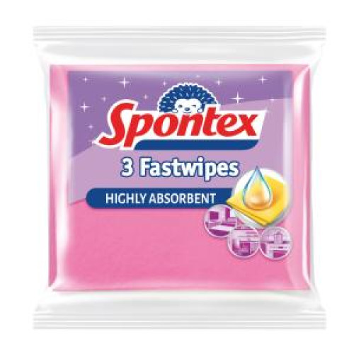 Utierka z viskózy Spontex Fast Wipes 3 kusy Utierka z viskózy Spontex Fast Wipes 3 kusy