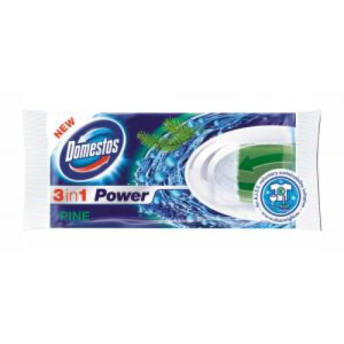 Domestos 3 in1 WC blok NÁHRADNÝ tuhý Pine 40 g Domestos 3 in1 WC blok NÁHRADNÝ tuhý Pine 40 g