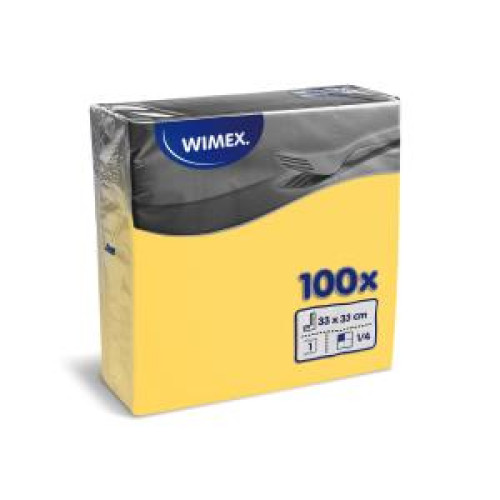 Papierové servítky 1-vrstvové GASTRO 33 x 33cm žlté (100 ks) Papierové servítky 1-vrstvové GASTRO 33 x 33cm žlté (100 ks)