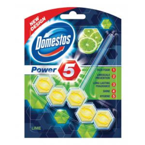 Domestos WC Power5 Lime 55 g guľôčky do WC Domestos WC Power5 Lime 55 g guľôčky do WC