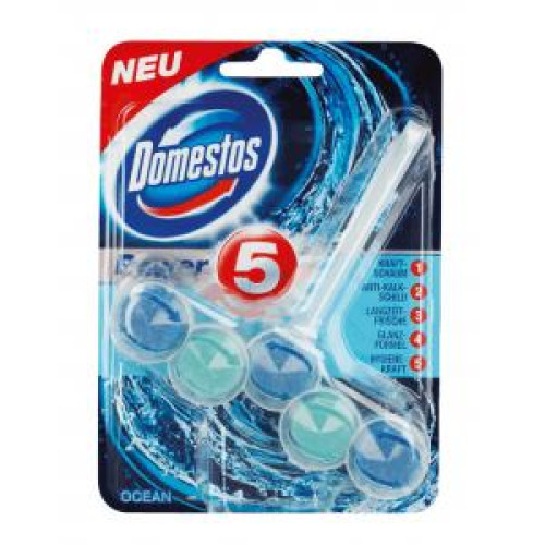 Domestos WC Power5 Oceán 55 g guľôčky do WC Domestos WC Power5 Oceán 55 g guľôčky do WC