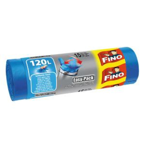 Vrecia zaväzovacie FINO Easy pack 120 ℓ, 22 mic., 70 x 102 cm, modré (15 ks) Vrecia zaväzovacie FINO Easy pack 120 ℓ, 22 mic., 70 x 102 cm, modré (15 ks)