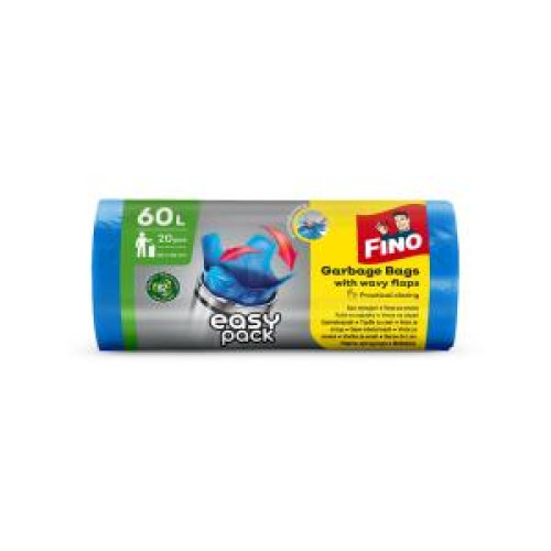 Vrecia zaväzovacie FINO Easy pack 60 ℓ, 18 mic., 60 x 66 cm, modré (20 ks) Vrecia zaväzovacie FINO Easy pack 60 ℓ, 18 mic., 60 x 66 cm, modré (20 ks)