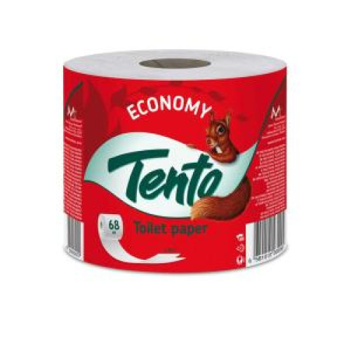 Toaletný papier 2-vrstvový TENTO Economy, návin 68 m Toaletný papier 2-vrstvový TENTO Economy, návin 68 m