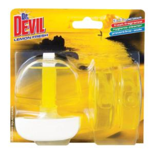 Dr. Devil závesný WC gél 3 x 55 ml - Lemon Fresh Dr. Devil závesný WC gél 3 x 55 ml - Lemon Fresh