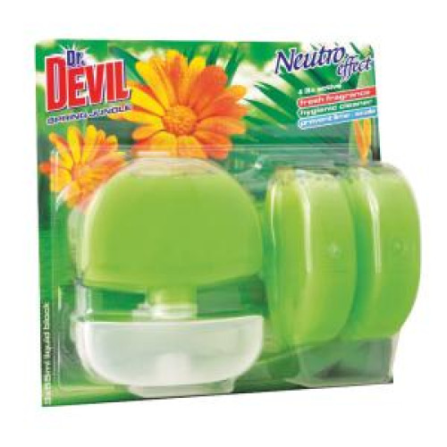 Dr. Devil závesný WC gél 3 x 55 ml - Spring Jungle Dr. Devil závesný WC gél 3 x 55 ml - Spring Jungle