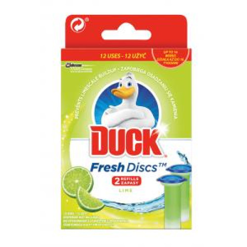 Náhrada DUCK Fresh Discs WC gél 2 x 36 ml Limetka Náhrada DUCK Fresh Discs WC gél 2 x 36 ml Limetka
