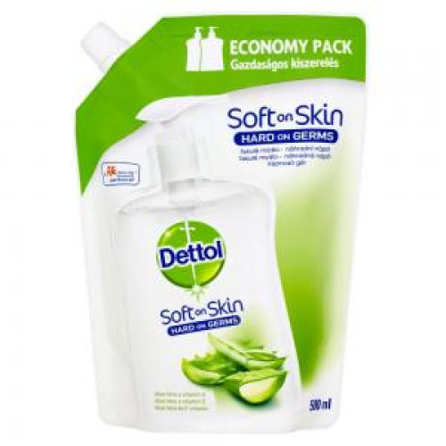Dettol tekuté mydlo (NÁHRADNÁ NÁPLŇ) 500 ml - Aloe vera Dettol tekuté mydlo (NÁHRADNÁ NÁPLŇ) 500 ml - Aloe vera