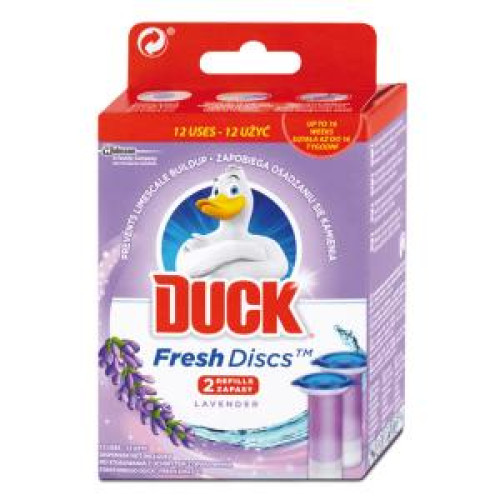 Náhrada DUCK Fresh Discs WC gél 2 x 36 ml Levanduľa Náhrada DUCK Fresh Discs WC gél 2 x 36 ml Levanduľa