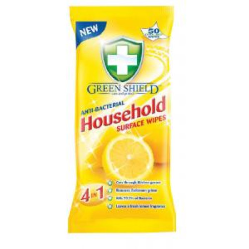 Green Shield čistiace utierky antibakteriálne 50 kusov Green Shield čistiace utierky antibakteriálne 50 kusov