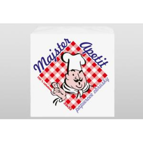 Papierové servítky Majster Apetit biele 70 ks Papierové servítky Majster Apetit biele 70 ks