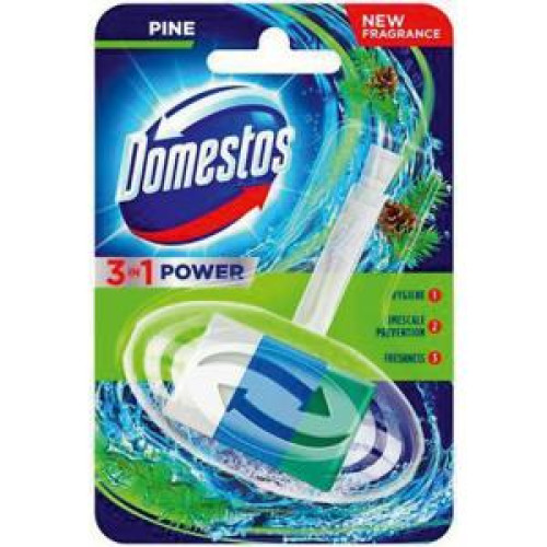 Domestos 3 in1 WC blok závesný tuhý Pine 40 g Domestos 3 in1 WC blok závesný tuhý Pine 40 g