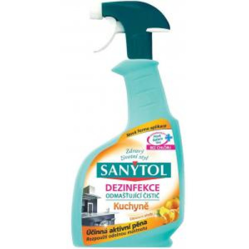 Sanytol KUCHYŇA odmasťovač s rozprašovačom 500 ml Sanytol KUCHYŇA odmasťovač s rozprašovačom 500 ml