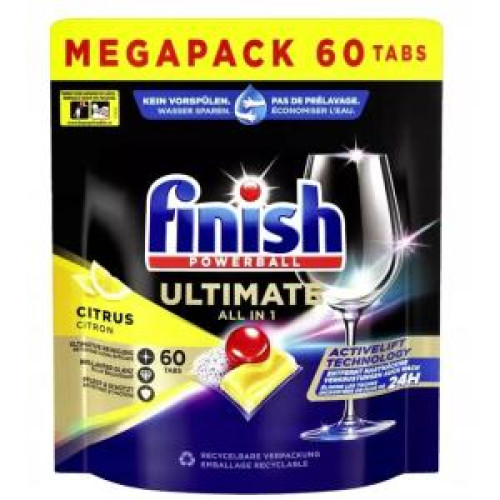 Finish tablety do umývačky riadu ULTIMATE ALL IN 1 60ks Lemon Finish tablety do umývačky riadu ULTIMATE ALL IN 1 60ks Lemon
