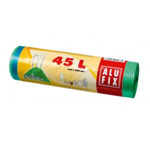 Vrecia zaťahovacie 45 l 14 mic. 600 x 600 mm 20 ks zelené Vrecia zaťahovacie 45 l 14 mic. 600 x 600 mm 20 ks zelené