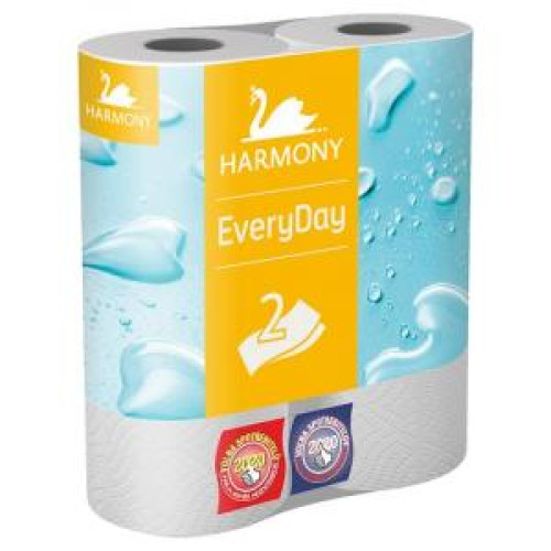 Kuchynské utierky 2-vrstvové HARMONY Everyday/Praktik, návin 11 m (2 ks) Kuchynské utierky 2-vrstvové HARMONY Everyday/Praktik, návin 11 m (2 ks)