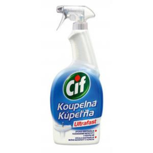 Cif KÚPEĽŇA Ultrafast čistič s rozprašovačom 750 ml Cif KÚPEĽŇA Ultrafast čistič s rozprašovačom 750 ml