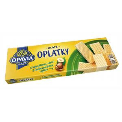 Zlaté oblátky lieskovoorieškové 146 g Zlaté oblátky lieskovoorieškové 146 g