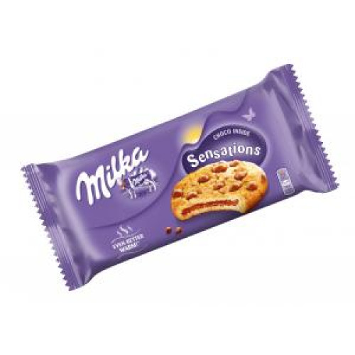 Milka Cookies Sensation Choco Inside 156g Milka Cookies Sensation Choco Inside 156g