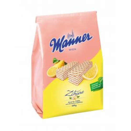 Oblátky Manner s citrónovým krémom 400 g Oblátky Manner s citrónovým krémom 400 g