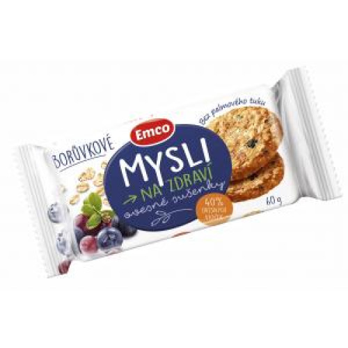 Ovsené sušienky MYSLI 60 g čučoriedkové Ovsené sušienky MYSLI 60 g čučoriedkové