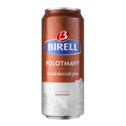 Pivo Birell nealko 24 x 0,5 ℓ Polotmavé plechovka Pivo Birell nealko 24 x 0,5 ℓ Polotmavé plechovka