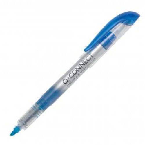 Zvýrazňovač Q-CONNECT Liquid Ink modrý Zvýrazňovač Q-CONNECT Liquid Ink modrý