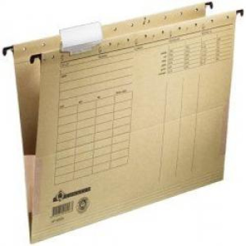 Závesný obal s bočnicami Q-CONNECT recyklovaný hnedý Závesný obal s bočnicami Q-CONNECT recyklovaný hnedý