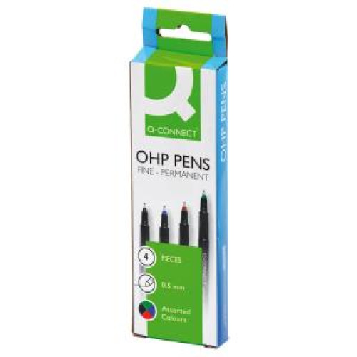 Sada permanentných popisovačov Q-CONNECT F 4S 0,5mm Sada permanentných popisovačov Q-CONNECT F 4S 0,5mm