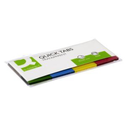 Záložky Q-CONNECT, fóliové, 25x45 mm, 4x40 lístkov Záložky Q-CONNECT, fóliové, 25x45 mm, 4x40 lístkov