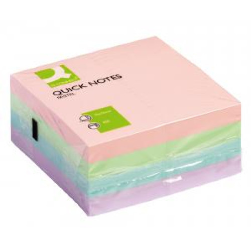 Bloček kocka Q-CONNECT, 76x76 mm, 400 l, pastelová Bloček kocka Q-CONNECT, 76x76 mm, 400 l, pastelová