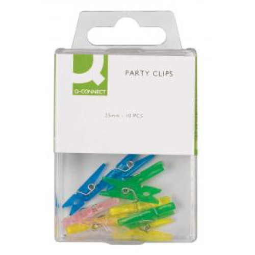 Štipce Q-CONNECT 25mm mixe farieb 20ks Štipce Q-CONNECT 25mm mixe farieb 20ks