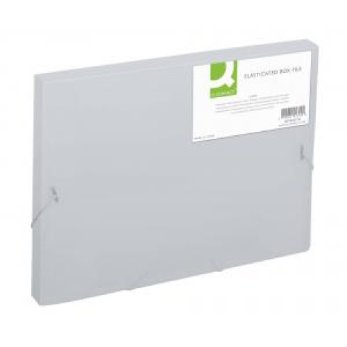 Plastový box s gumičkou Q-CONNECT mliečny Plastový box s gumičkou Q-CONNECT mliečny